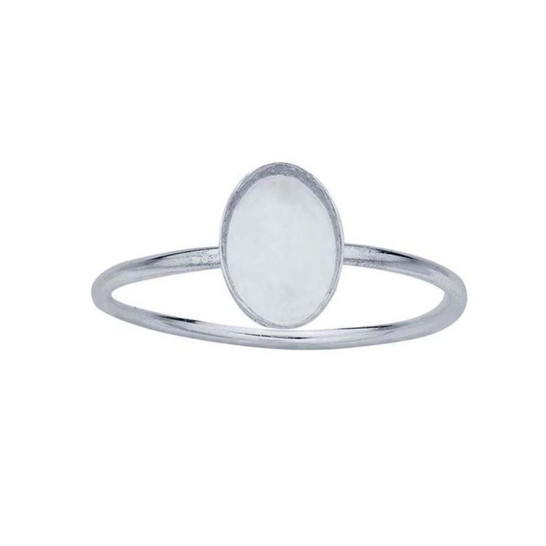 925 Sterling Silver Oval Ring