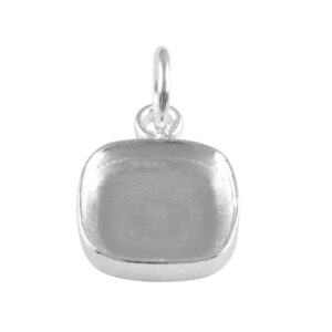 925 Sterling Silver Cushion Pendant
