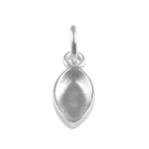 925 Sterling Silver Marquise Pendant