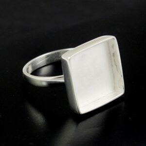 925 Sterling Silver Square Ring