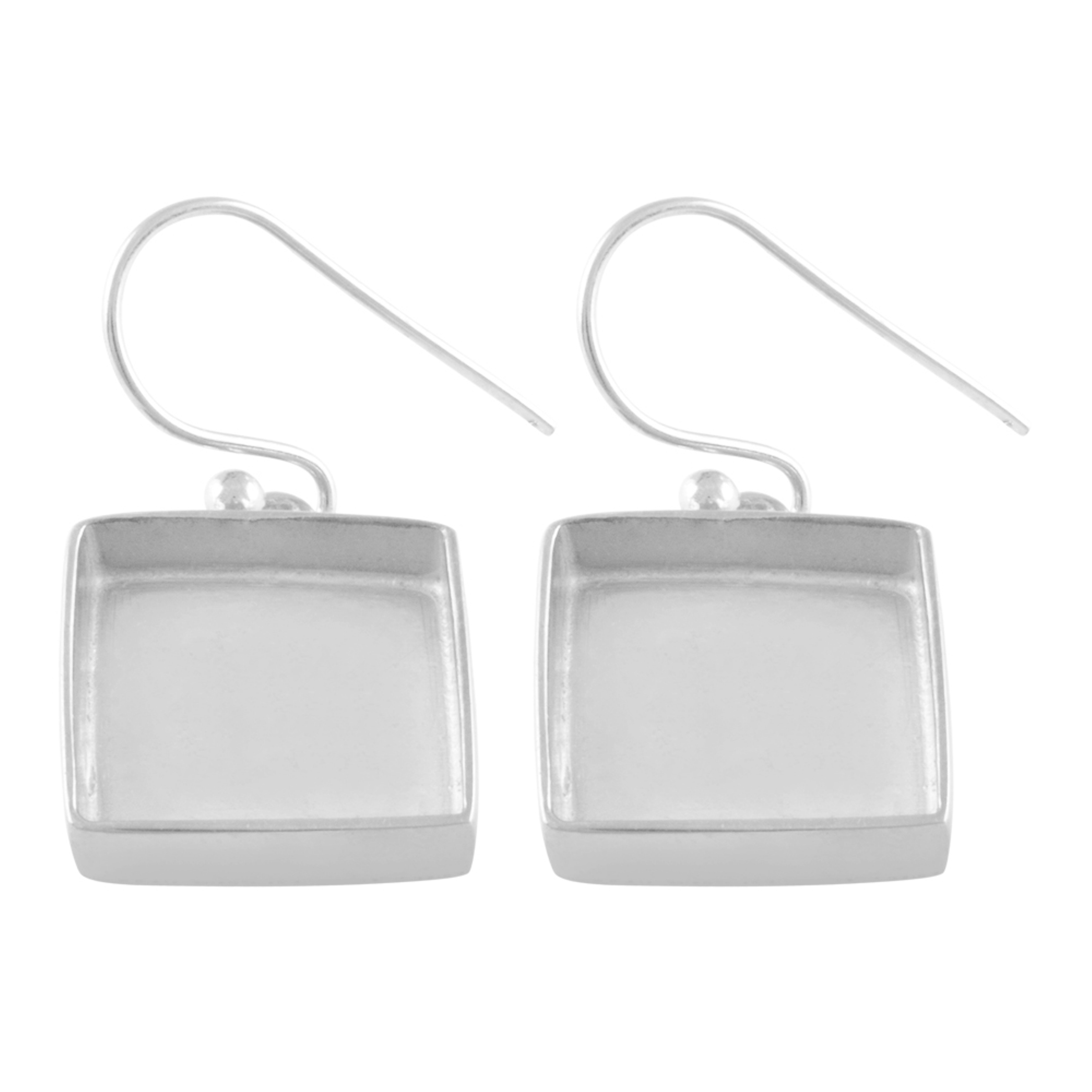 925 sterling silver Square Earring