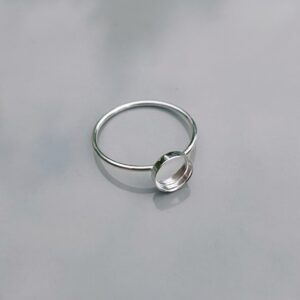 925 Sterling Silver Round Ring, 3mm-30mm Blank Ring