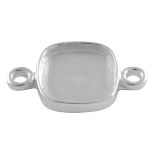 925 Sterling Silver Cushion Connecter