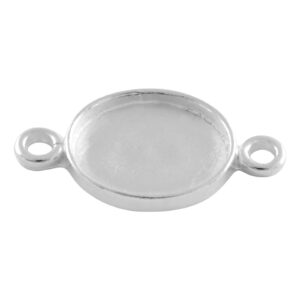 925 Sterling Silver Oval Connector
