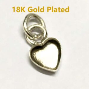 925 Silver Heart 18k gold plated Pendant